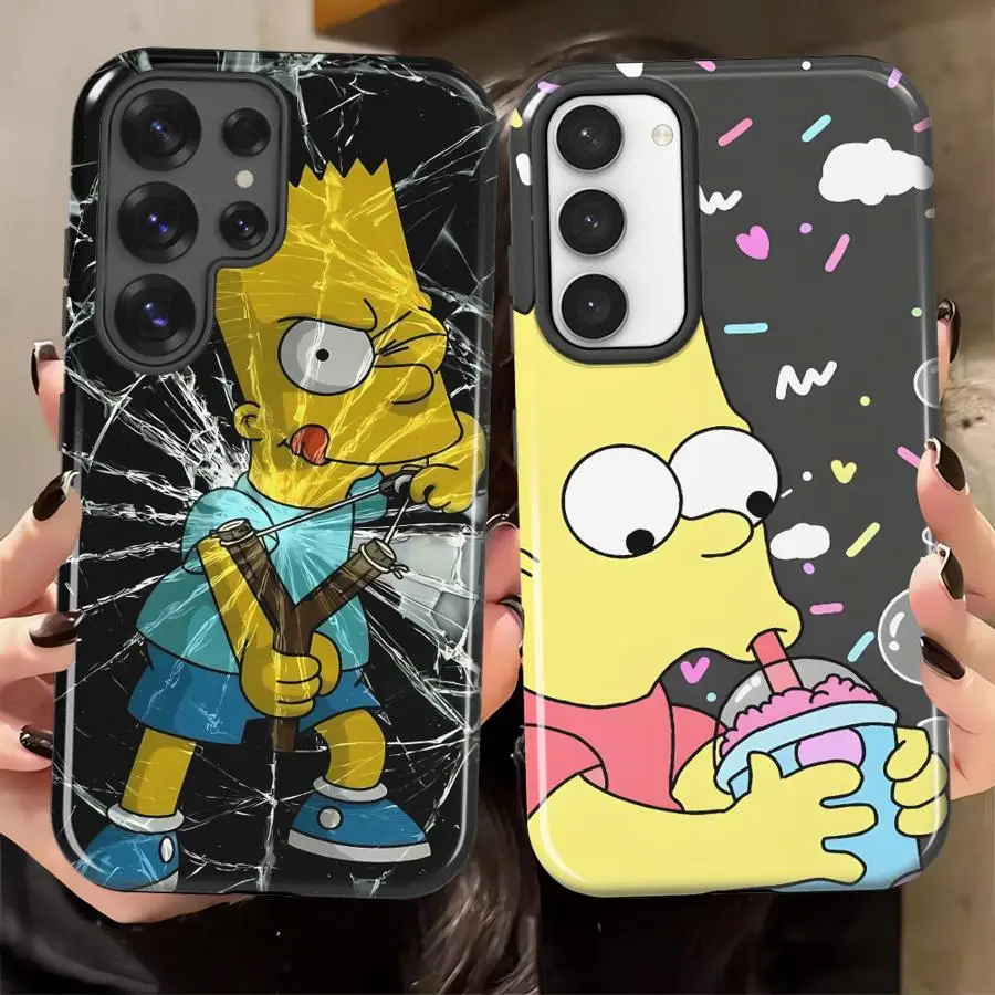 Soft Cover Capa Phone Case for Samsung Galaxy S26 Ultra A26 S20 FE A36 A16 A56 S24 Ultra S25Ultra S23 Fun S-simpsons