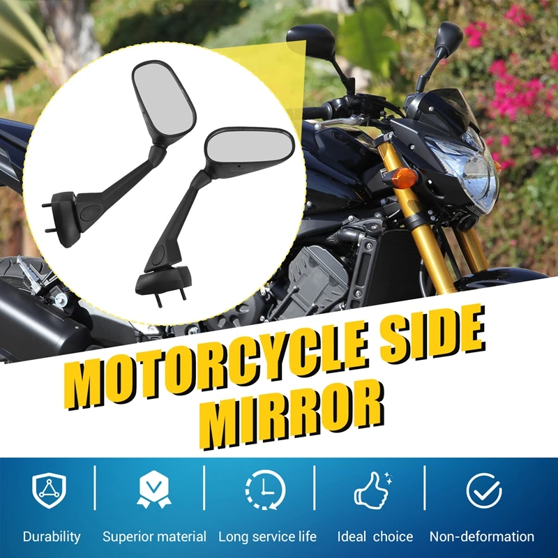 Motorcycle Rearview Mirror Side Mirrors For Yamaha FZ1 Fazer 2007 2008 2009 2010 2011 2012 2013