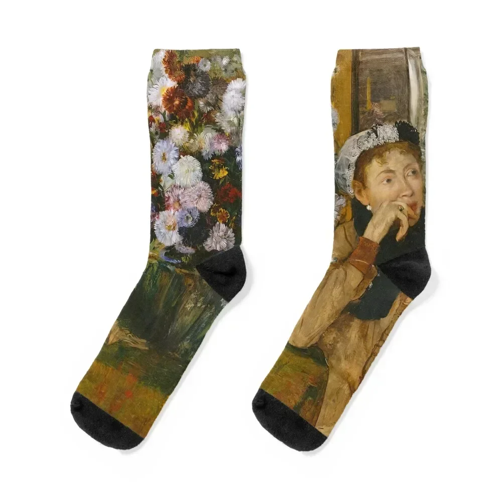 edgar degas art, edgar degas dance, edgar degas paintings Socks winter thermal funny gifts Run Crossfit Socks Male Women's