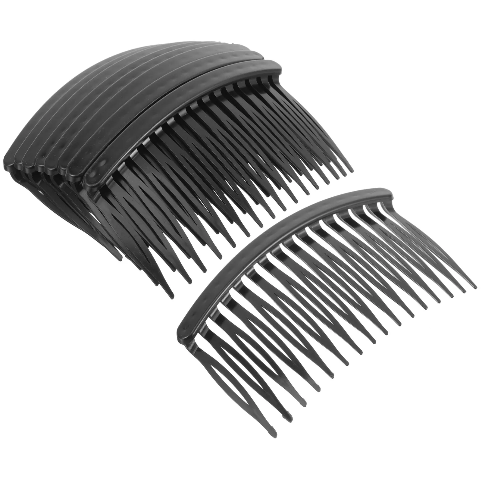 50Pcs 16 Teeth Hair Side Comb Plastic Hair Inserted Accessory for Women Girls Confidence Boosting Styling Craft Gift Black