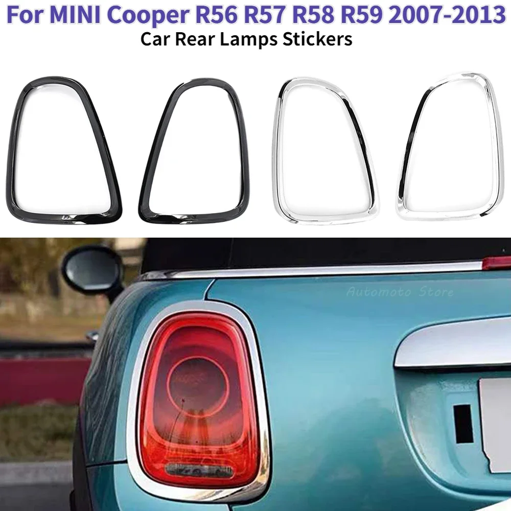 

Car Headlight Head Tail Light Rear Lamps Frame Rings Cover For Mini Cooper R56 R57 R58 R59 2007-2013 Stickers Car Styling