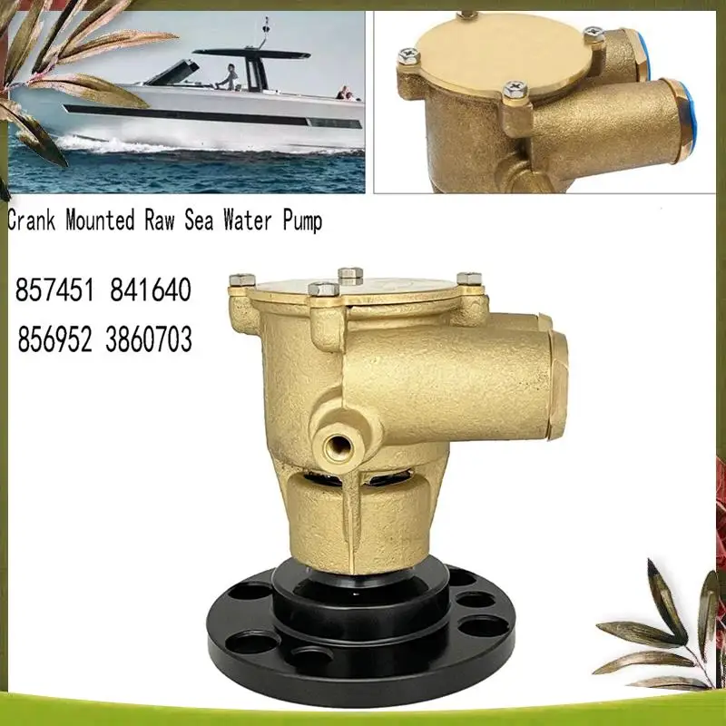 AB98-857451 Crank Mounted Raw Sea Water Pump For Volvo Penta OMC V8 Engines Johnson 841640 856952 3860703