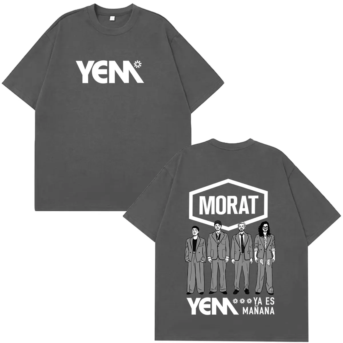 Morat Yem Se Fue El Ayer Y Ya Es Manana Album Tour 2026 Bedruckte T-Shirts für Männer und Frauen Hip-Hop T-Shirt Mode Lose Baumwoll-T-Shirts – Detail 5