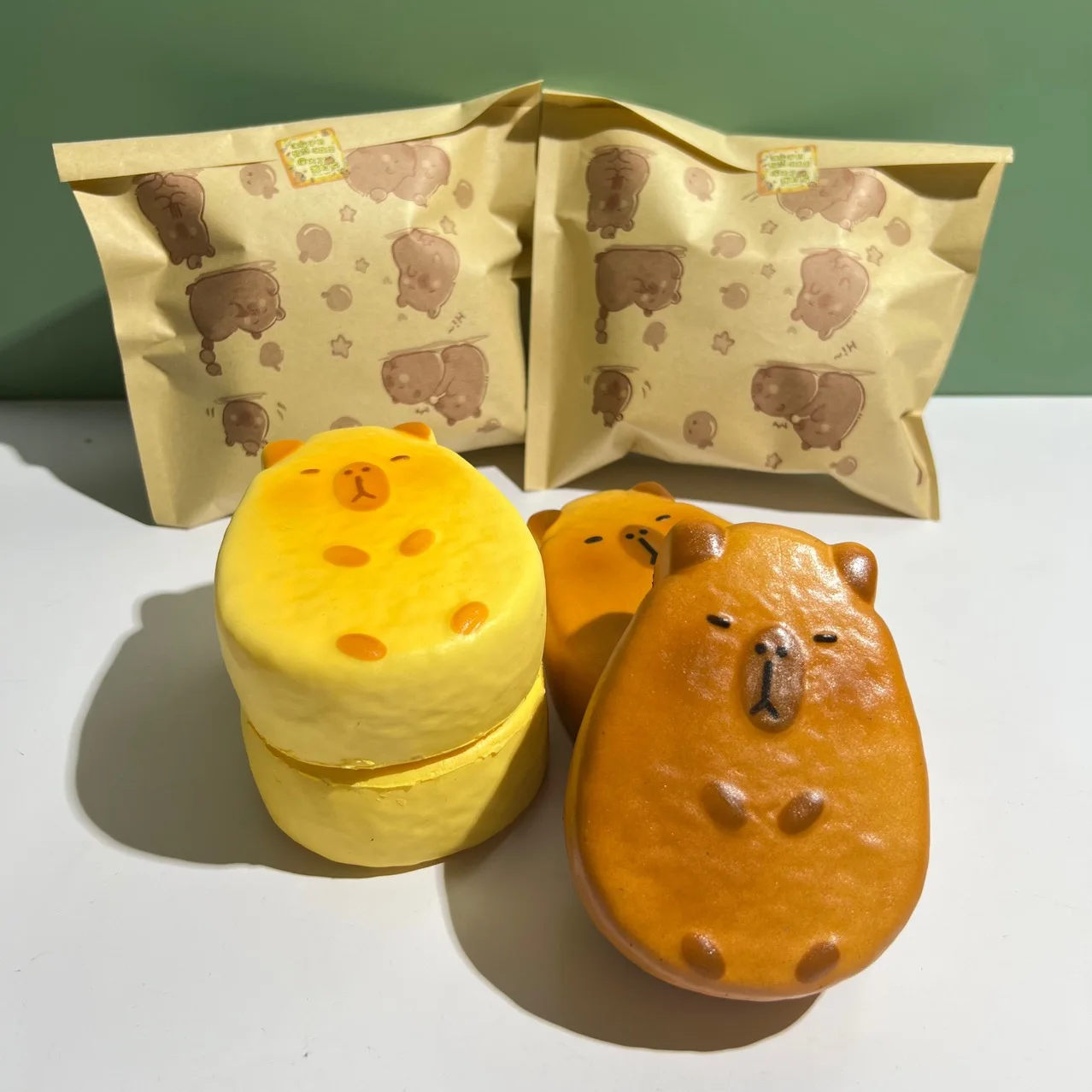 Jouet Squishy Capybara Doux et Humide à Rebond Lent, Texture Pâte à Modeler Huileuse pour Soulagement du Stress