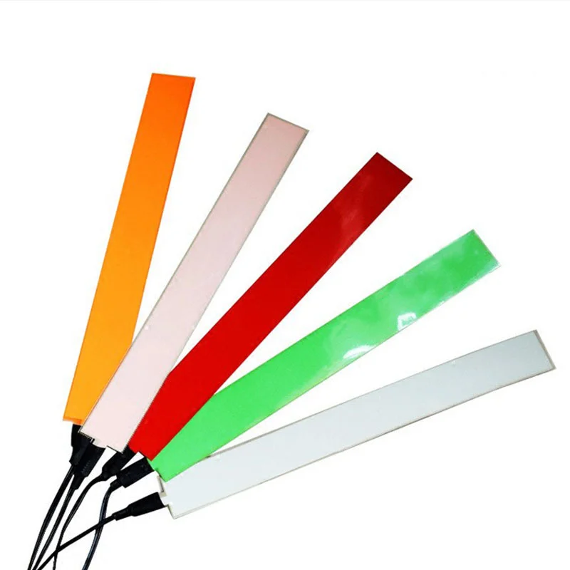5*30cm Electroluminescent Tape EL LED Strip Light DIY Flexible Neon Lights Glow Rope Party Dec USB 12V Battery Backlight Panel
