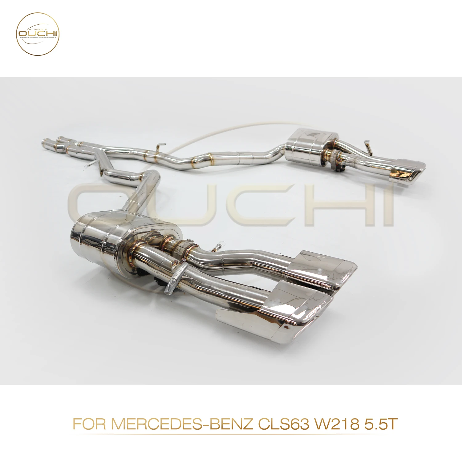 OUCHI Exhaust System Stainless Steel Performance Catback for Mercedes benz CLS63 W218 5.5T Muffler Delete Valve