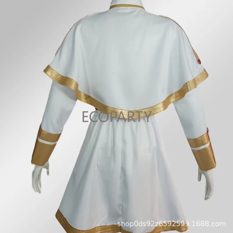 Sousou No Frieren 코스프레 코스튬 가발 신발, 애니메이션 마술사 원피스 엘프 귀 할로윈 파티, 여성 소녀 애니메이션