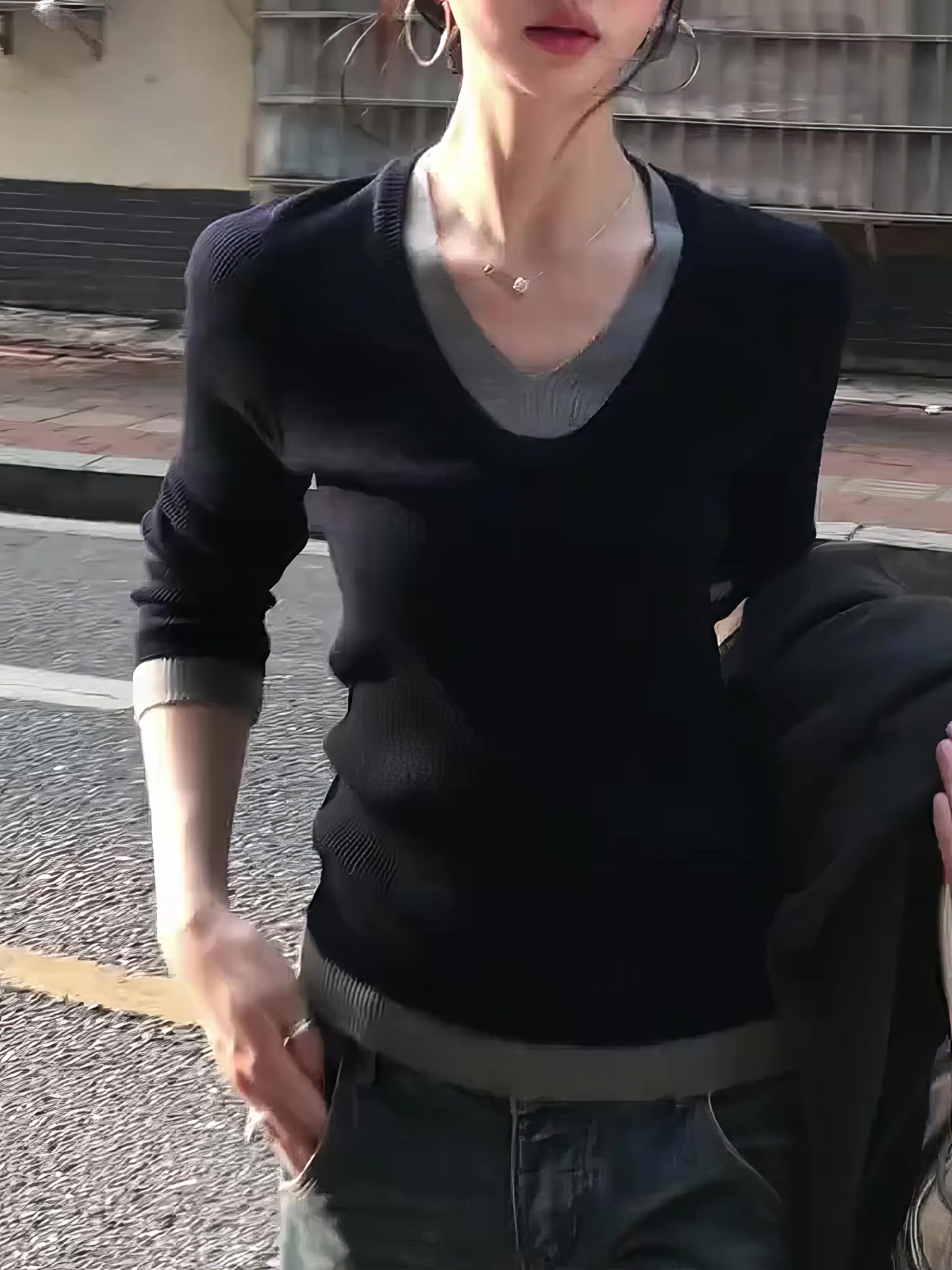 セーター ジャンパー プルオーバー レディース カシミア 女性用ニット 自然 サイドスリット レギュラー コーヒー色 タッセル ウィークエンド ラウンジ ハイカラー トップス