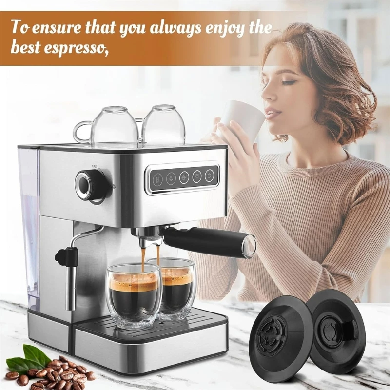 limpieza silicona, tabletas limpieza 54mm, discos limpieza para máquina café, 2 uds., envío directo