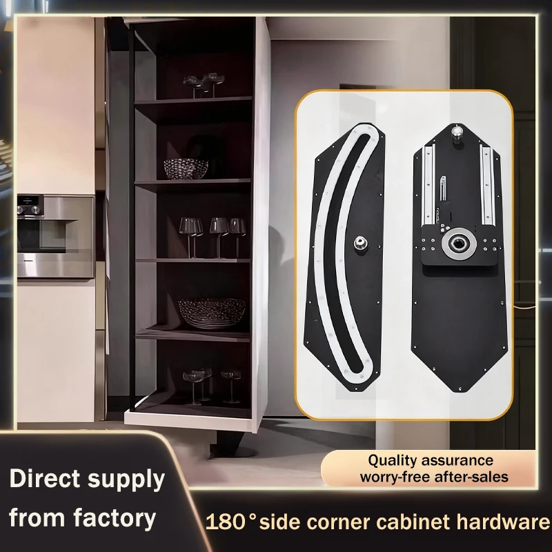 

180 Degree Rotating Cabinet Hardware Lazy Susan Mechanism Space Saving Corner Solution For Kitchen Base Unit Silent Rotation