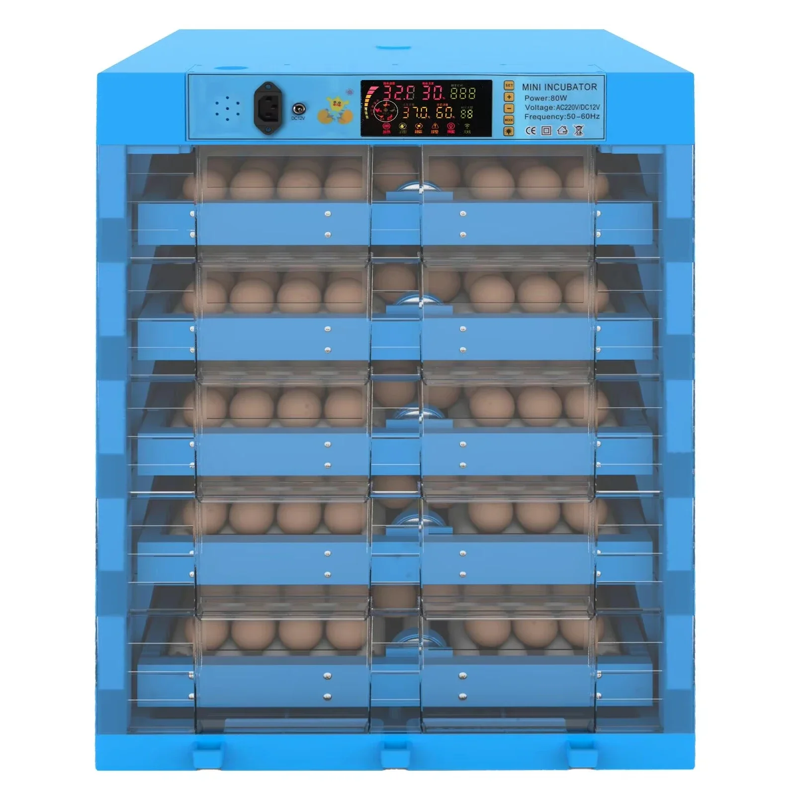 Electric 12v  & 220V chicken duck quail egg Incubator 320 mini incubator HJ-MN320