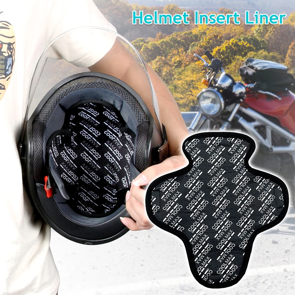 

Breathable Motorcycle Helmet Insert Liner Cap Cushion Pad Quick-drying Sweat Wicking Helmet Insulation Lining Moto Black Capacet