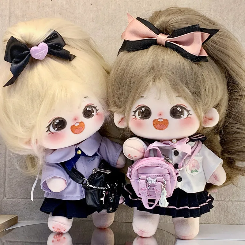 20cm Cotton Doll Clothes Original Girl Cute Doll Dress Up Toy Plush Doll Academy Clothes Milk Tea Li Li Girl'S Birthday Gift
