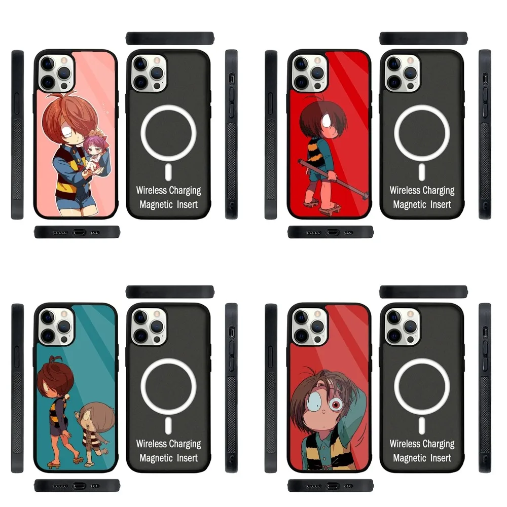 Comics G-Gegege N-No Kitaro Phone Case Strong Magnetic For IPhone 15,14,13,Pro,Max,Plus,11,12,Mini For Magsafe Wireless Charging