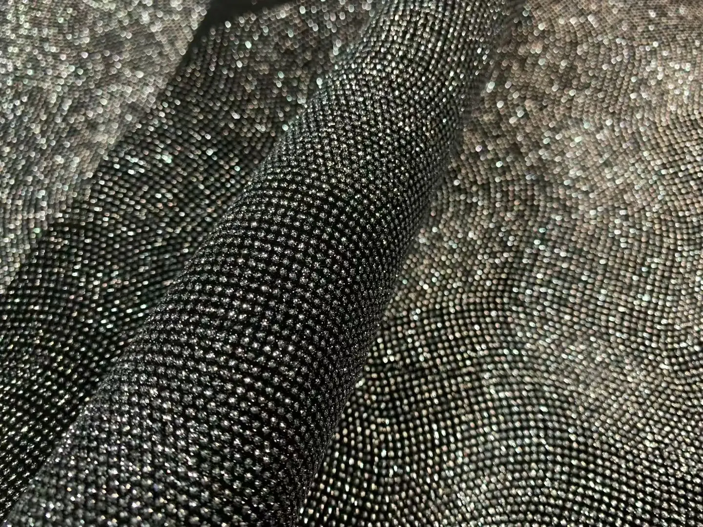 Defective Designer Style! Super Effective! Top-grain Black Sheepskin with a Resin Diamond Effect 3-4 Sf 1.0mm