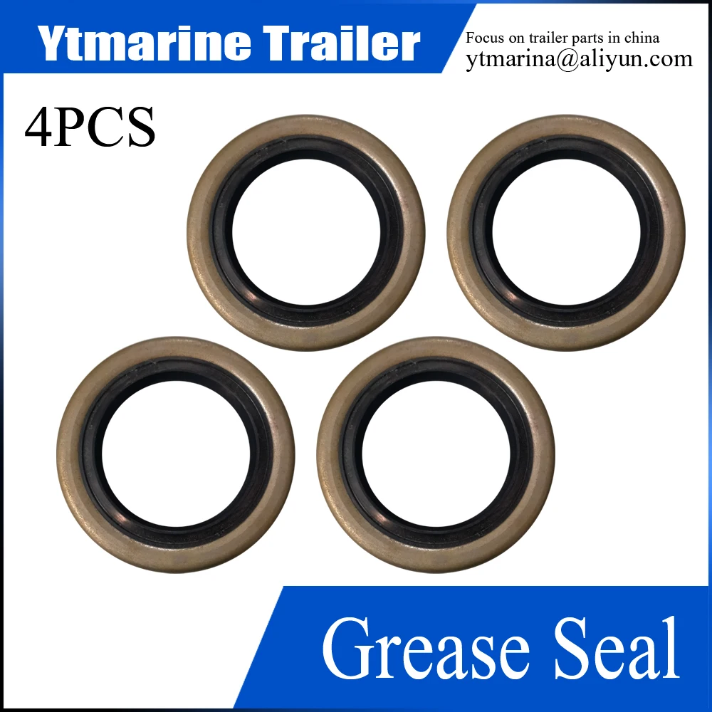 4PCS Trailer Wheel Bearing Axle Oil Seal,Grease Seal 3500LBS.,Trailer Hub Grease Seal,I.D.1.719’’，O.D.2.565’’