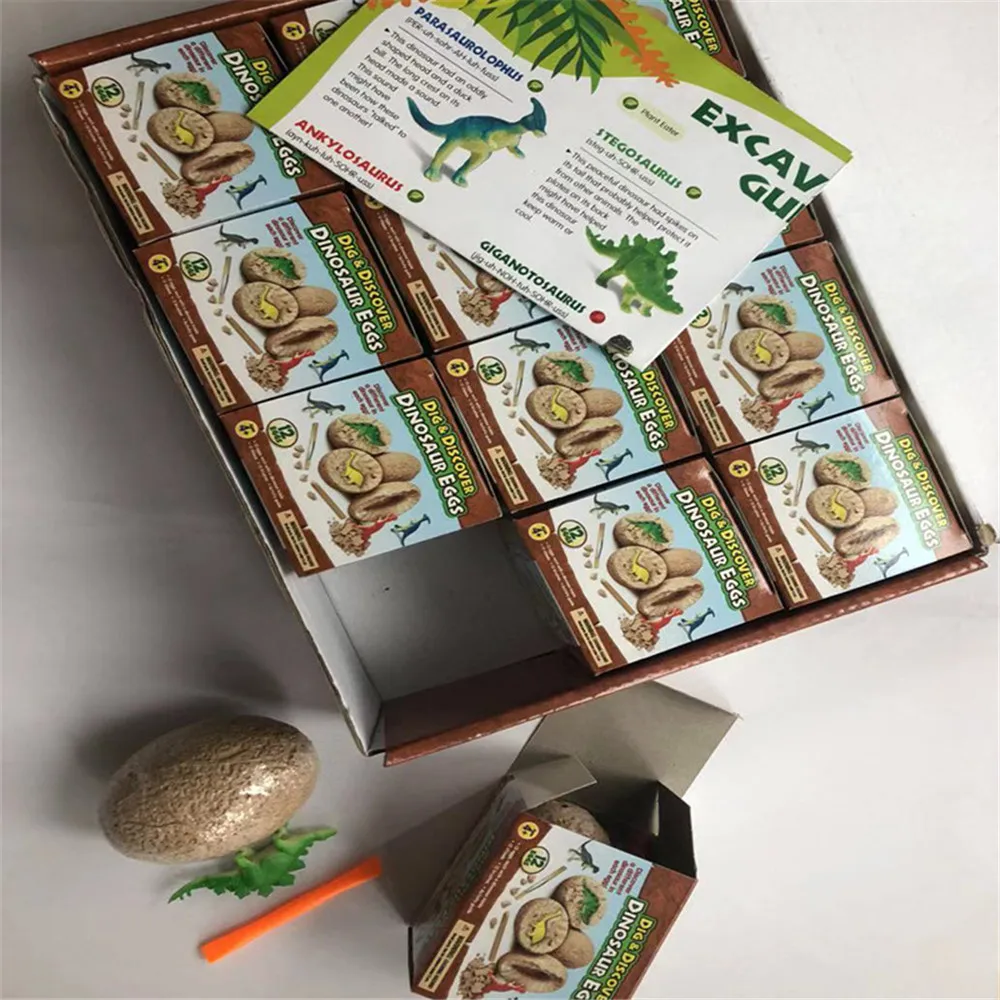 Dinosaur Egg Excavation Kits Scientific Mining Educational Montessori Sensory Toys Dinosaur Archeology Digging Toys for Kids