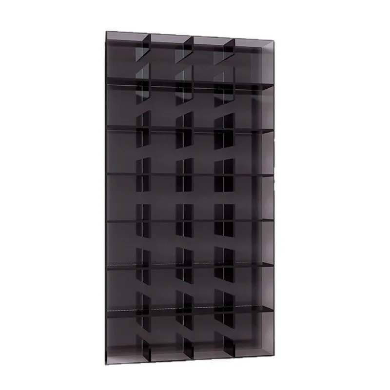 Acrylic Bogu rack, wall-mounted wall Chinese multi-grid rack, tea set storage cabinet, Duobao Pavilion display shelf