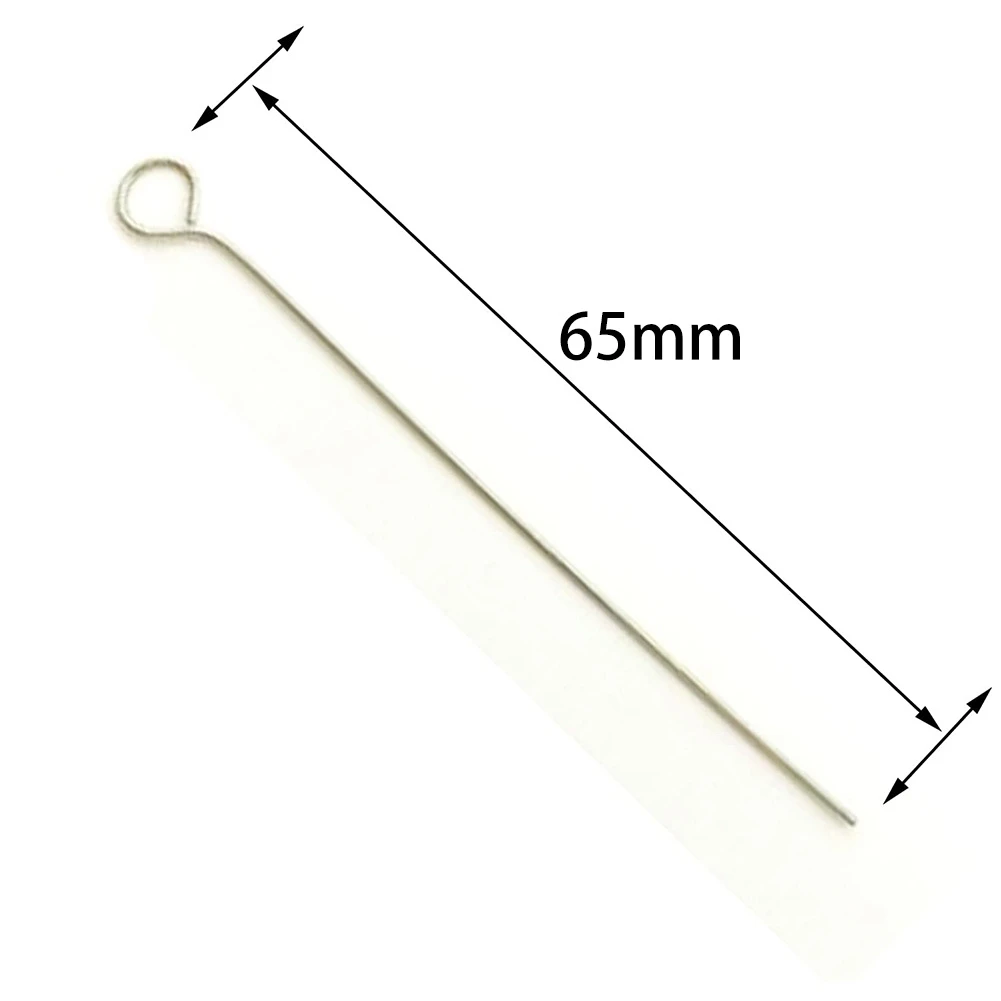 2 pezzi riutilizzabili inoculanti Loop Holders con 50 pezzi 10UL nicromo Needle Tips anello di inoculazione per laboratorio