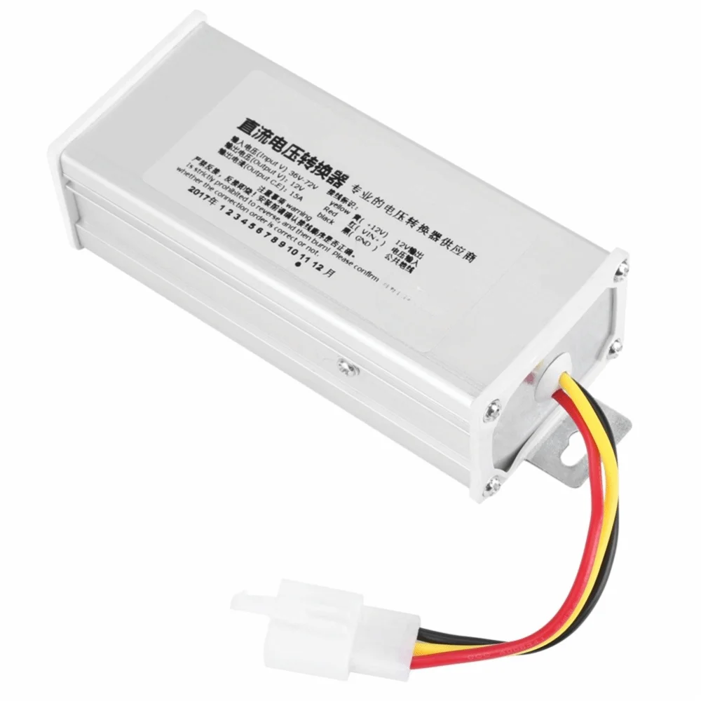 

Efficient 36V-72V To 12V DC to DC Converter 15A 180W Power Regulator Step Down Transformer Electric Vehicle