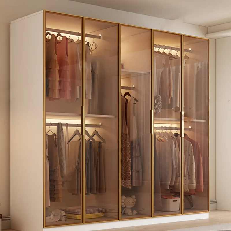 

Cabinet Display Wardrobe Minimalist Modern Space Saving Clothes Wardrobe Bedroom Organizer Guarda Roupa Lounge Suite Furniture