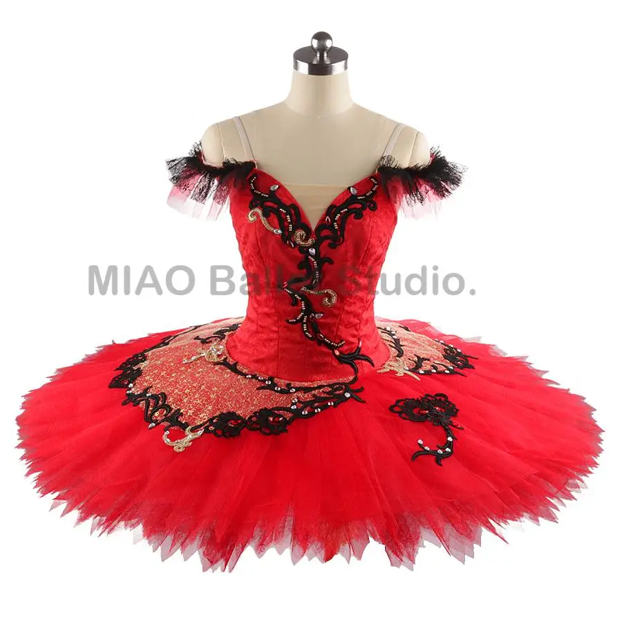 

Red Classical Sleeping Beauty Platter Tutu for women Professional Ballet Costume Spain classical tutu black red girls 0147