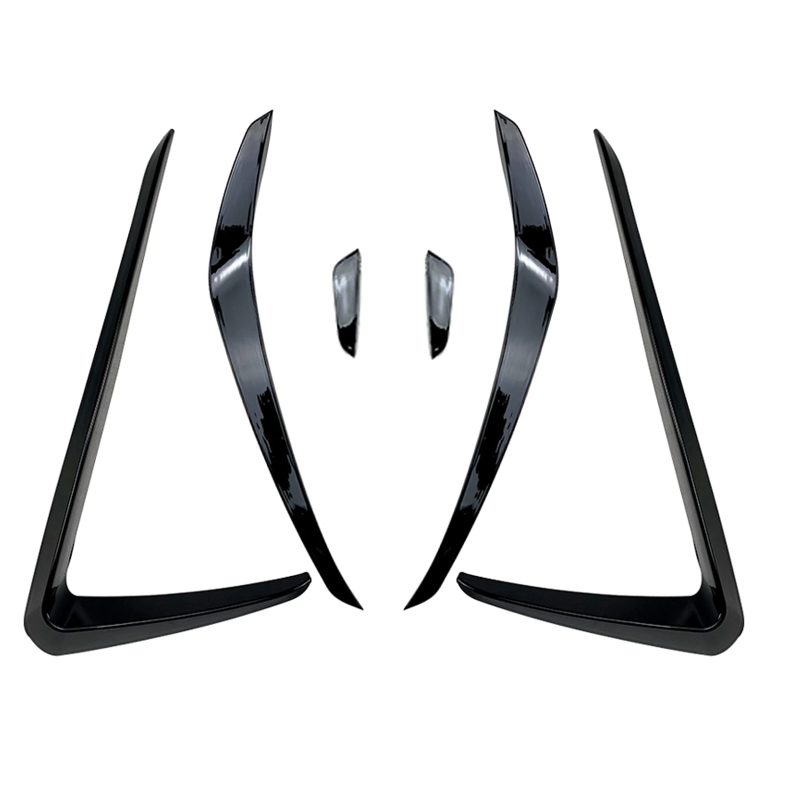 Front Bumper Side Air Vent Trim For Volkswagen VW Golf 7 GTI 2013-2016 Black Car Intake Frame Grille Splitter Spoiler Canard Lip