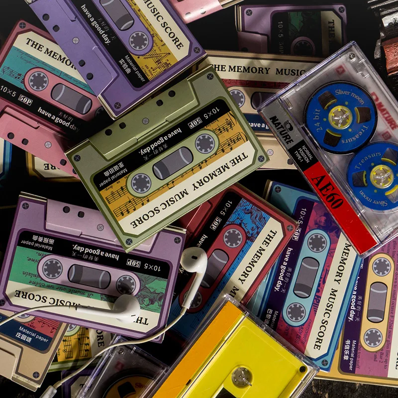 

50pcs/lot Memo Pads Material Paper movement Junk Journal Scrapbooking Cards Retro Background Decoration Paper