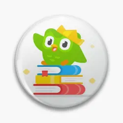 Cute Duolingo Bird Soft Button Pin spilla donna Fashion Creative Metal Badge divertente cappello spilla Cartoon Cute Lover Jewelry