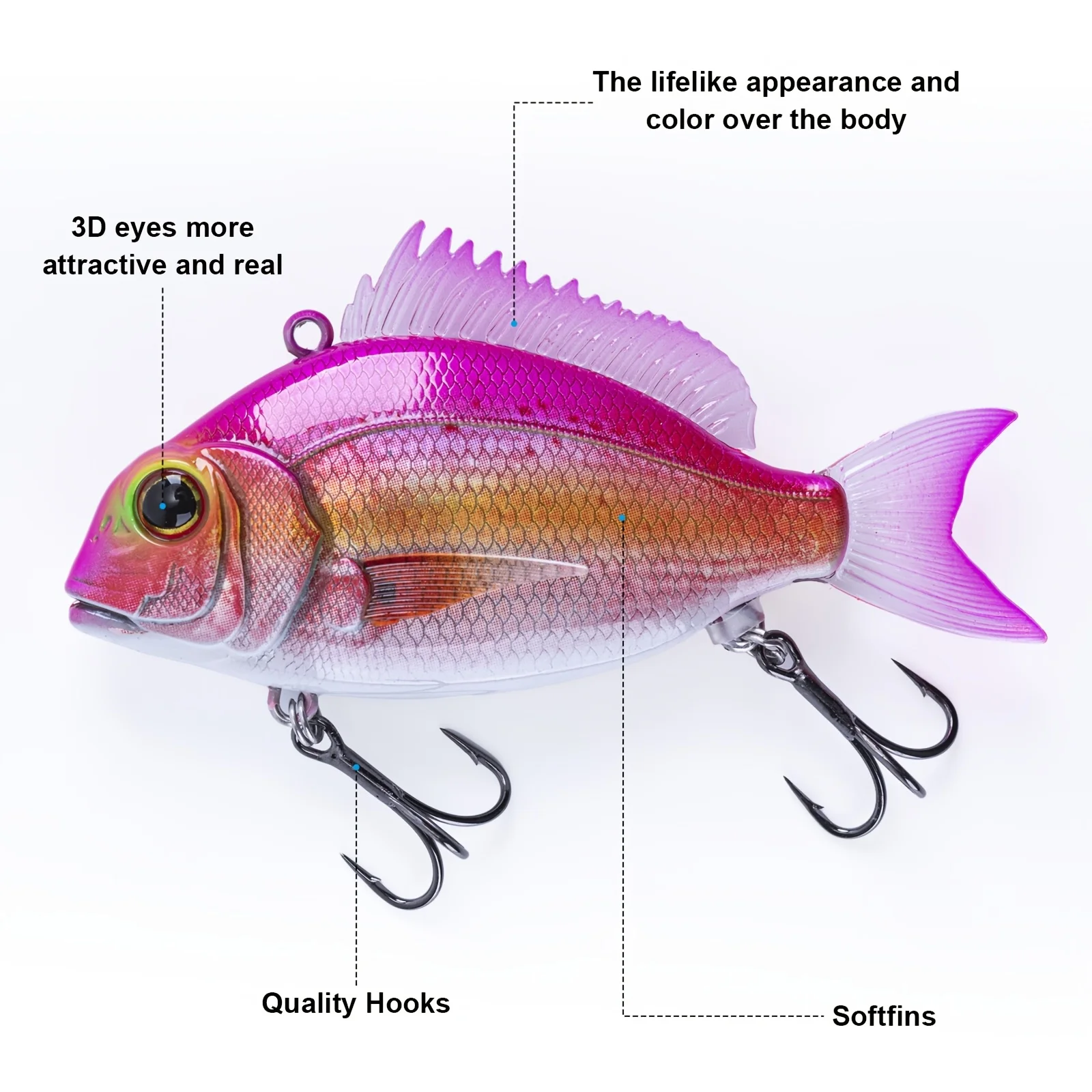Goture Swimbait VIB – Señuelo de hundimiento con impresión 3D - imagen 2