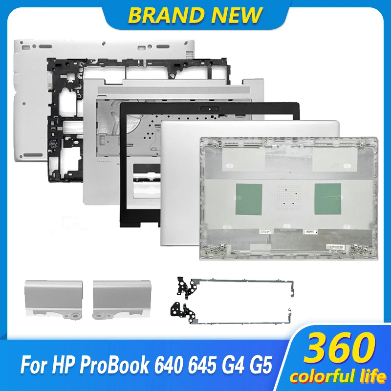 Cubierta trasera Lcd para portátil HP ProBook 640, G4, 645, G4, bisel frontal, bisagras, Palmrst, carcasa inferior, L09526-001