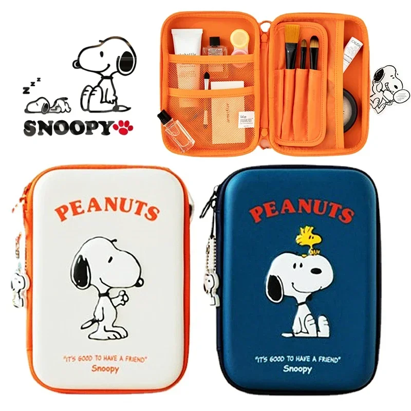 Snoopy Women's Cartoon Cosmetic Bag Fashion Animation Girls Portable Mini Make Up Cases Travel Toiletries Storage Wash Box Gift