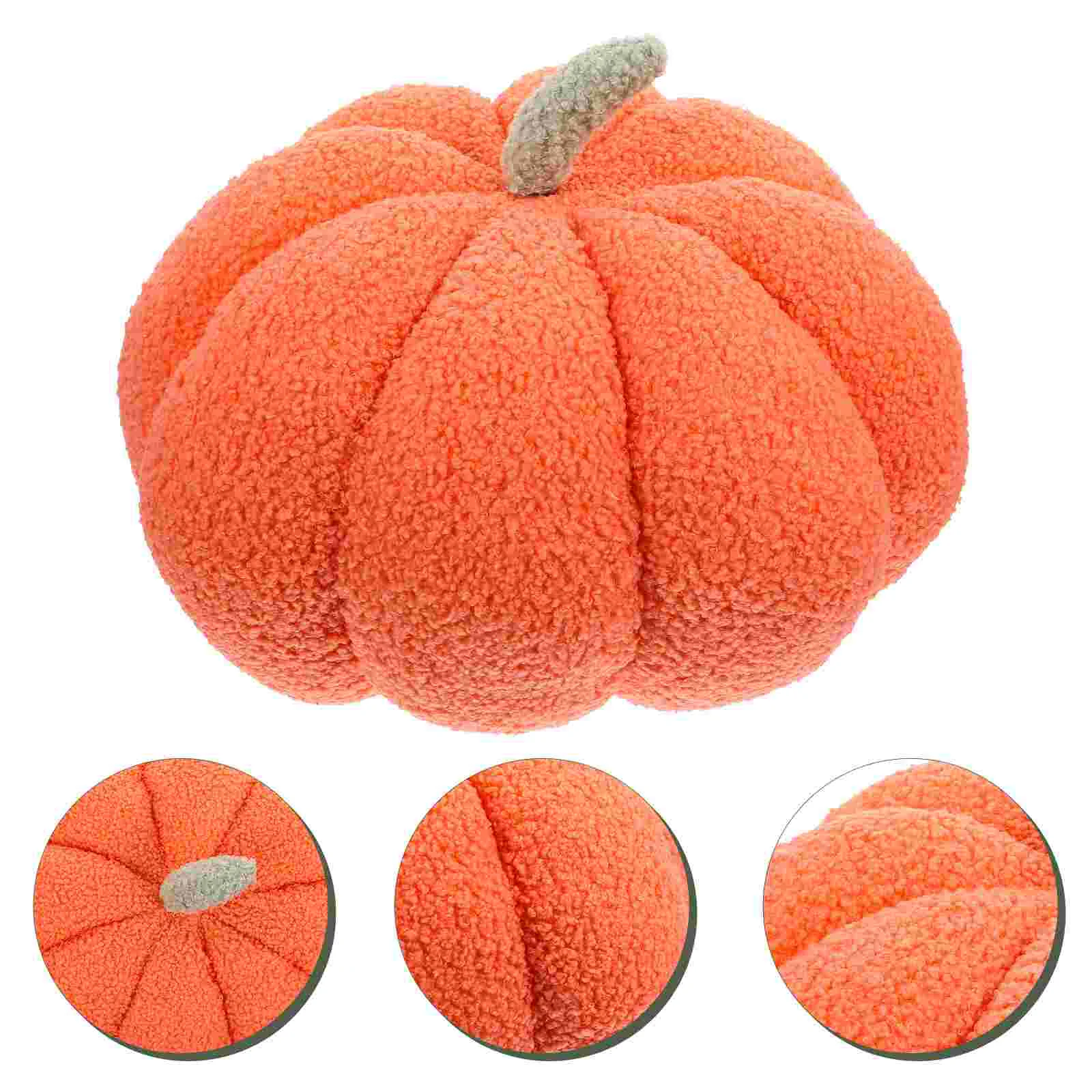 Pumpkin Plush Toy Fireplace Decor Fake Faux Pumpkins Halloween Throw Pillow Fall Home Ornament Decorations for Sofa