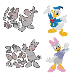 Disney Daisy Duck Donald Duck Metalowe wykrojniki Zestaw wykrojników do scrapbookingu DIY Kartki papierowe Rękodzieło Making New Arrival 2022