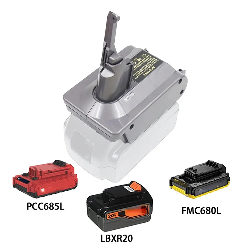 

For Black Decker 18V Lithium Batteries Converting To for Dyson V7 V8 Series Vacuum Cleaner BPS18V7V8 Battery Adapter Converter