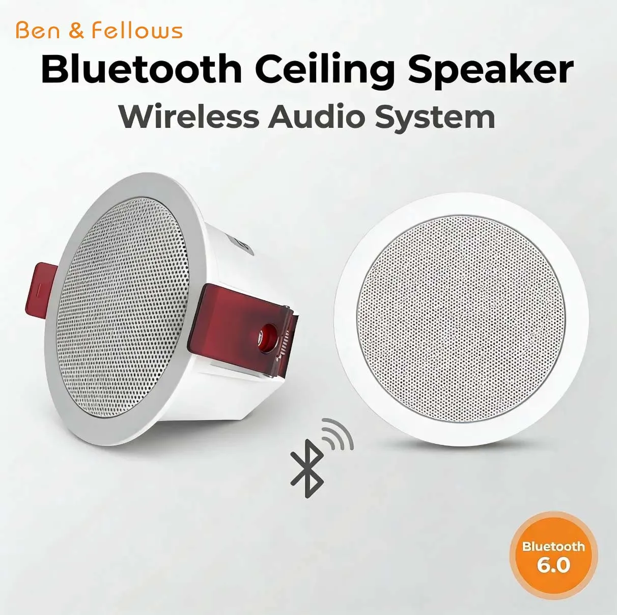 

2-дюймовый мини-Bluetooth-динамик для потолка, домашняя аудиосистема, стереофоническая музыкальная колонка для помещений со встроенным цифровым усилителем