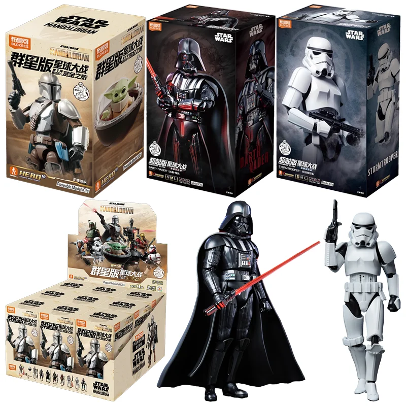 

Строительные блоки «Звездные войны», промокашки, аниме, экшн-фигурка, сборка модели, игрушка, украшение для рабочего стола, головоломка, подарки на день рождения для детей