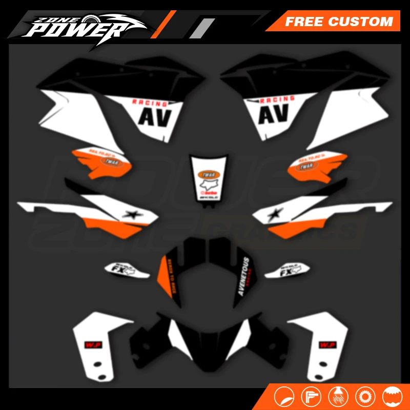 Powerzone Graphics Motorcycle Decal Sticker Deco Kits For KTM ADV1290 ADVENTURE ADV-R ADV-S 2017 2018 2019 2020 Customized 02