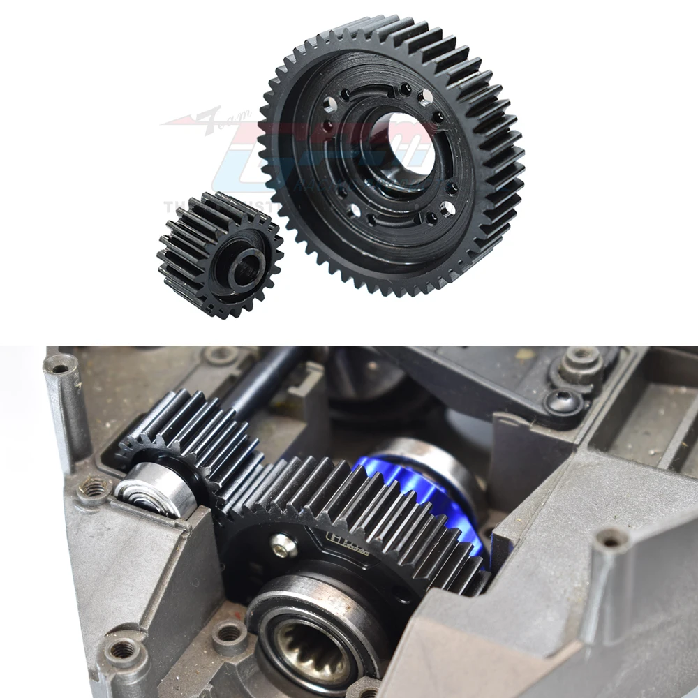 GPM Metal Steel Centre Differential 51T Output Gear+ 20T Input Gear 7784X+7785X for Traxxas 1/6 XRT 1/5 X-MAXX 8S Monster Truck