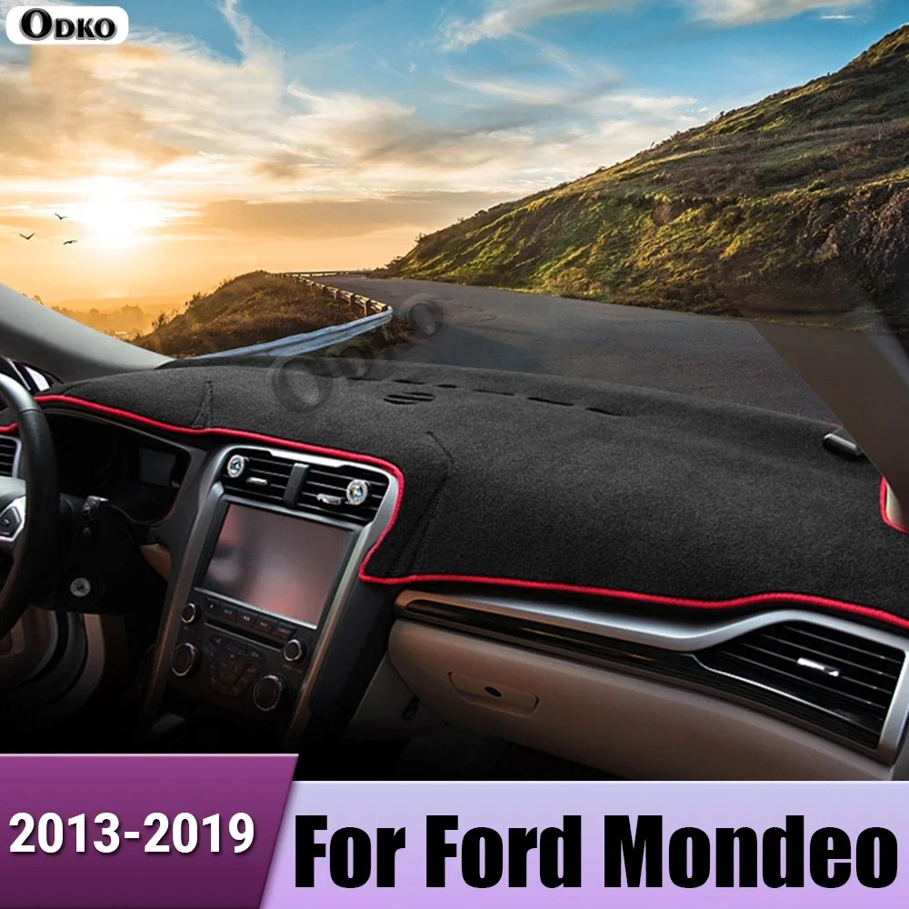 

Car Dashboard Avoid light Pad Instrument Platform Desk Cover Mat For Ford Mondeo 5 MK5 Fusion 2013 2014 2015 2016 2017 2018 2019