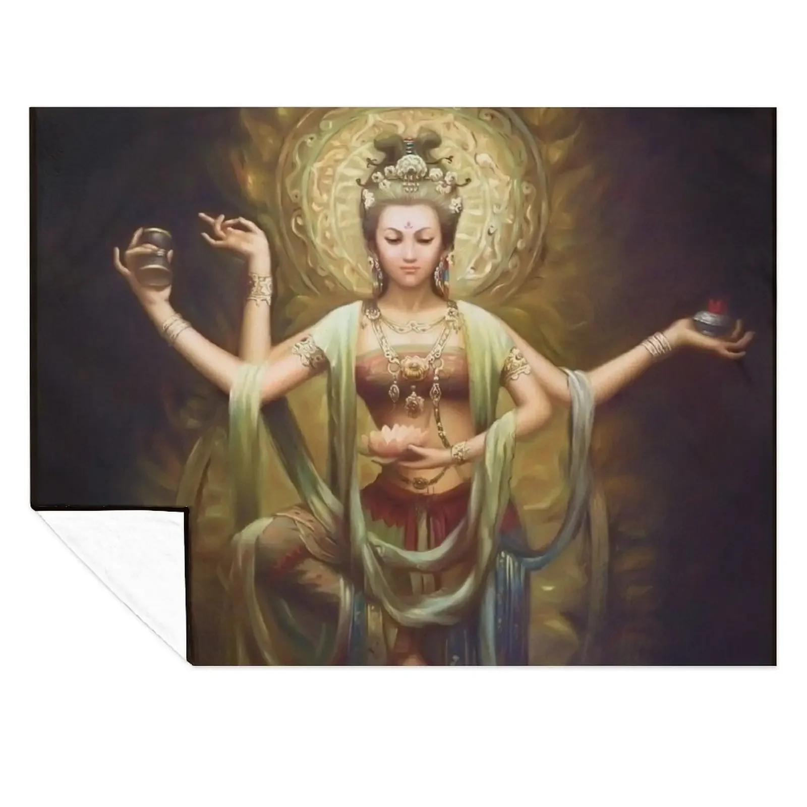 

Quan Yin, The Mother and Goddess of Compassion Throw Blanket for sofa Luxury Thicken Hair Kid'S Blankets