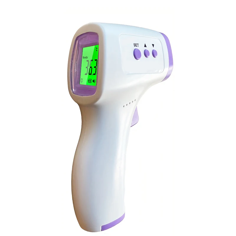 Forehead Infrared Thermometer Digital LCD Fever 1s Measurer for Child Adults Portable Non Contact Termometro Tri-color Backlight