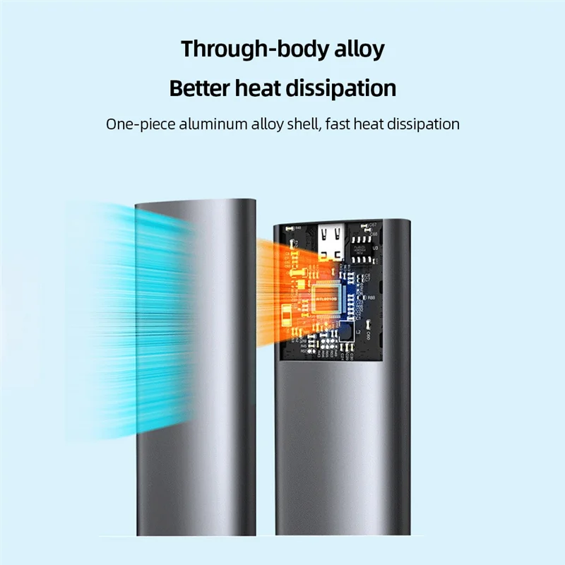 AD41-M.6 NVMe SSD الضميمة حافظة 10Gbps HDD Box NVMe/NGFF حافظة القرص الصلب M/B/(B+M) مفتاح لـ 2230/2242/2260/2280