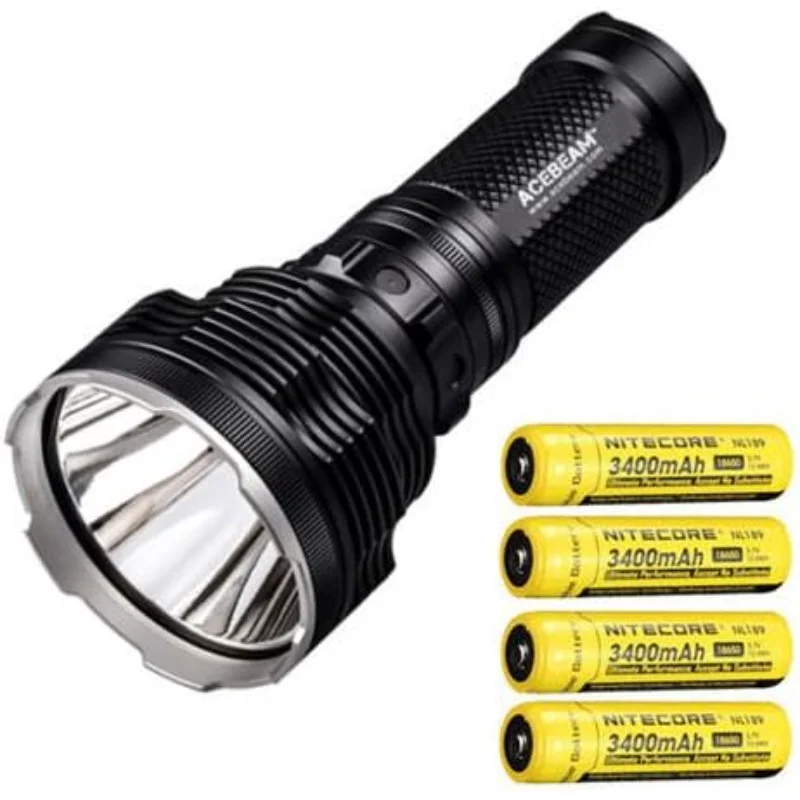 

ACEBEAM Bundle K70 Фонарик XHP35 HI LED -2600Lm с 4 батареями NL189 + бесплатная ручка Andrew & Amanda