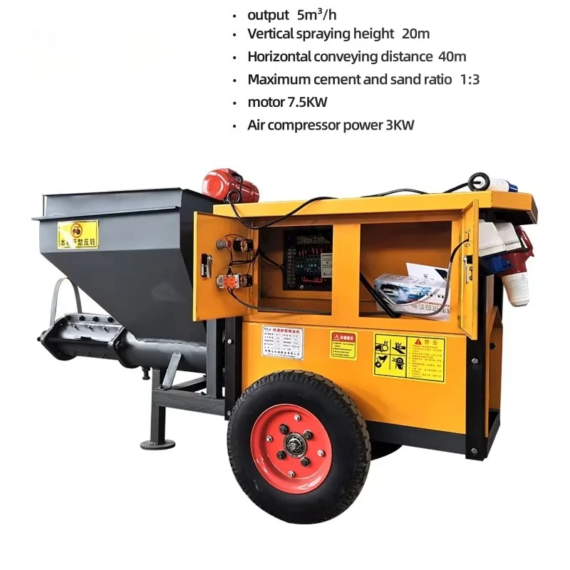 High Quality Wall Plaster Price in India Fully Automatic Cement Sand Spray Mesh Rendering Plastering Machine