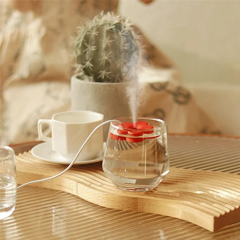 popular Mini Portable Humidifier with USB Cable Sealing Design Tankless Humidifier Travel Personal Humidifier for Bedroom White