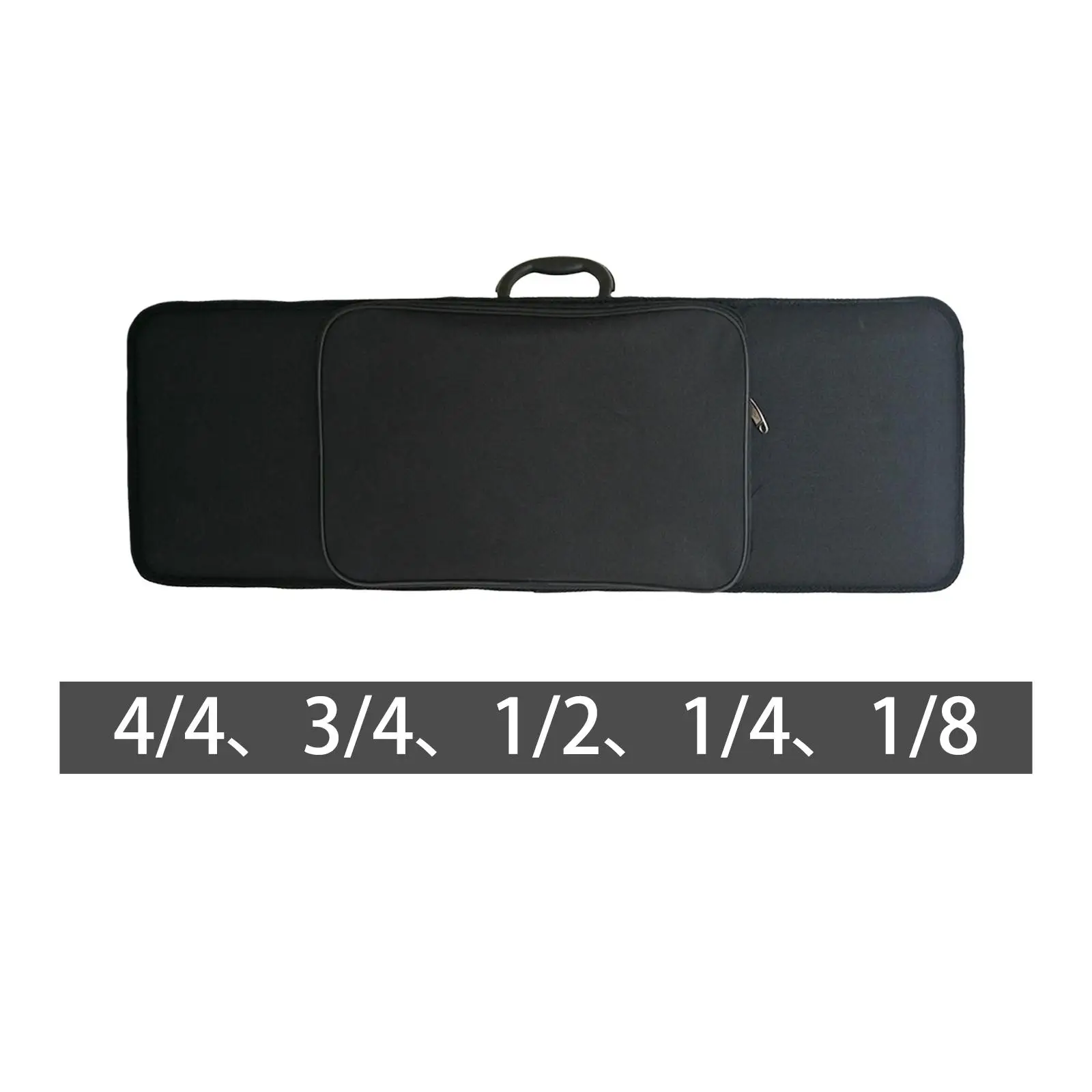 Violin Hard Case with Handle, Lightweight Oblong Gig Bag for