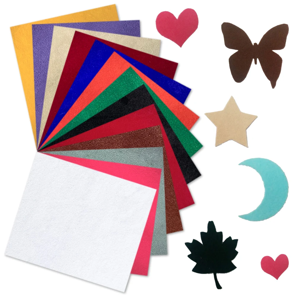 20x15cm 13 szt. Samoprzylepna aksamitna wyściółka biżuteria papier przylepny rękodzieła naklejka materiałowa wielokolorowa pudełko DIY dekoracja