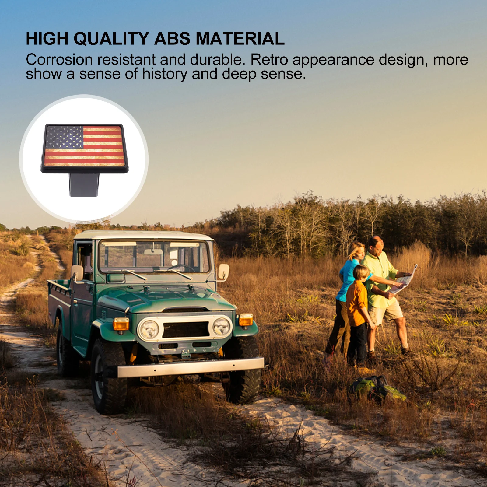 

1Pcs Car Trailer Hitch Cover High-Performance ABS Protective Insert Plug to Protect Tow Receiver Tube from Rain Snow