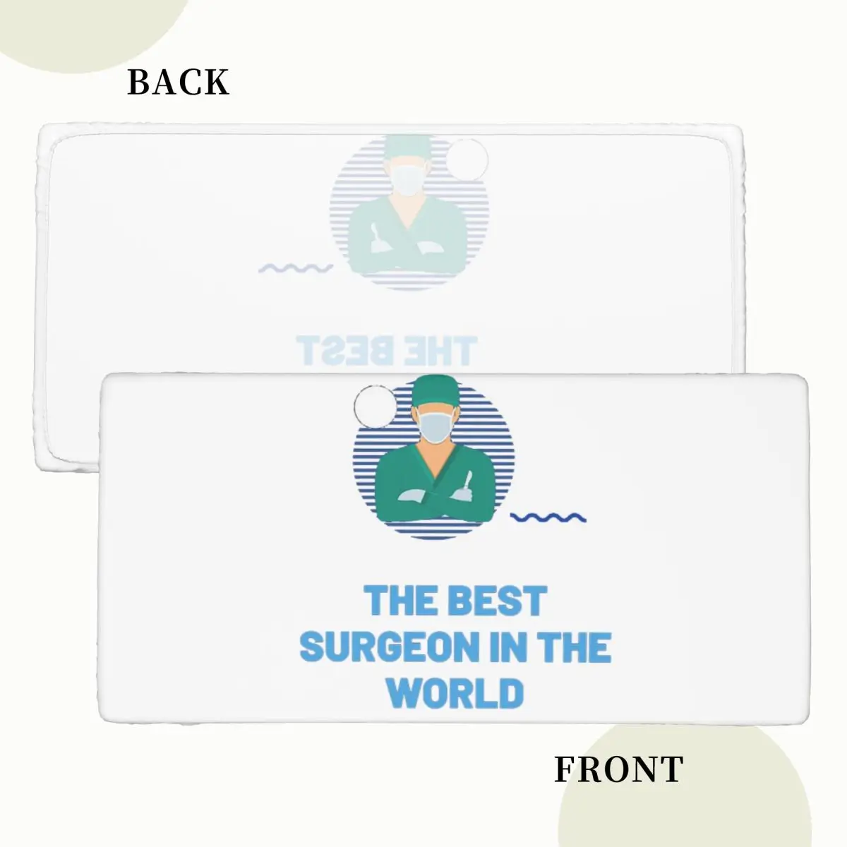 The Best Surgeon In The World Custom Rectangular Tablecloth Waterproof Table Cover for Dining Events Table Cloth